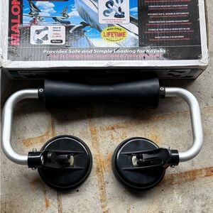 Malone Kayak Loading Assist with Dual Suction Cups - Black & Silver